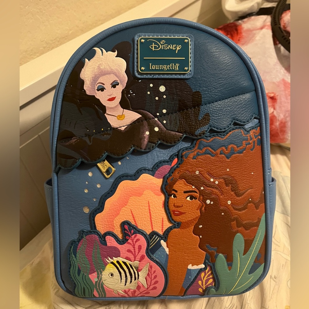 Little Mermaid Loungefly mini backpack